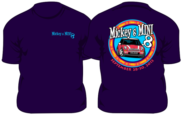 Mickey & MINI 8 purple shirt
