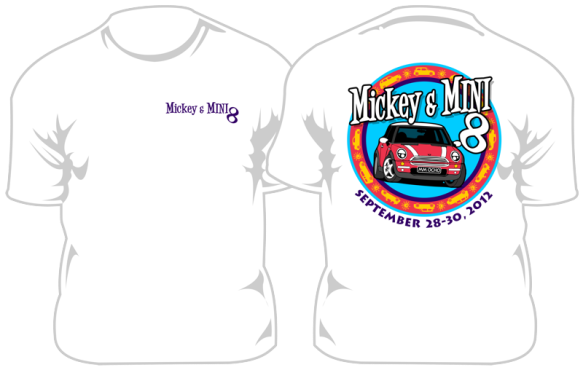 Mickey & MINI 8 white shirt